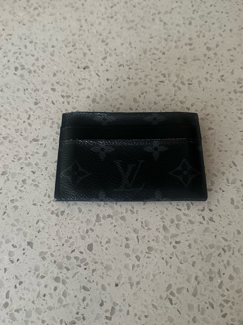 Louis Vuitton Monogram Eclipse Slim Card Case - Black & Gray